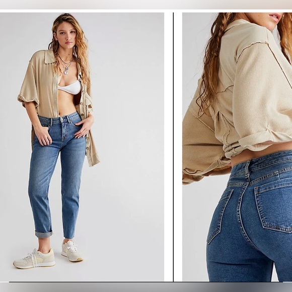 Free People Denim - new with tags FREE PEOPLE curvy  High-rise Vintage Straight Jeans